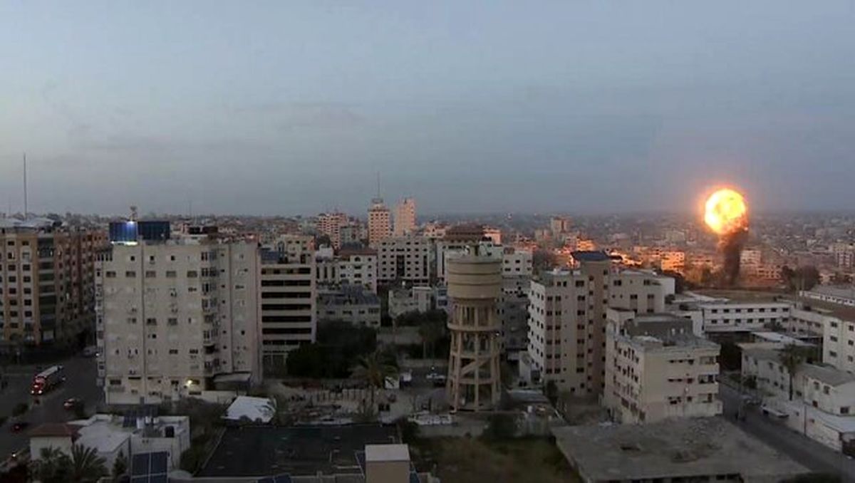 حمله رژیم صهیونیستی به مواضع حماس در غزه