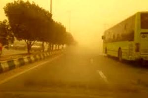 گرد و غبار در مهران به ۱۵ برابر حد مجاز رسید