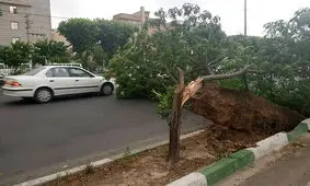 ۲۰ دقیقه طوفان و بارندگی شدید و وقوع سیل بی‌سابقه در البرز