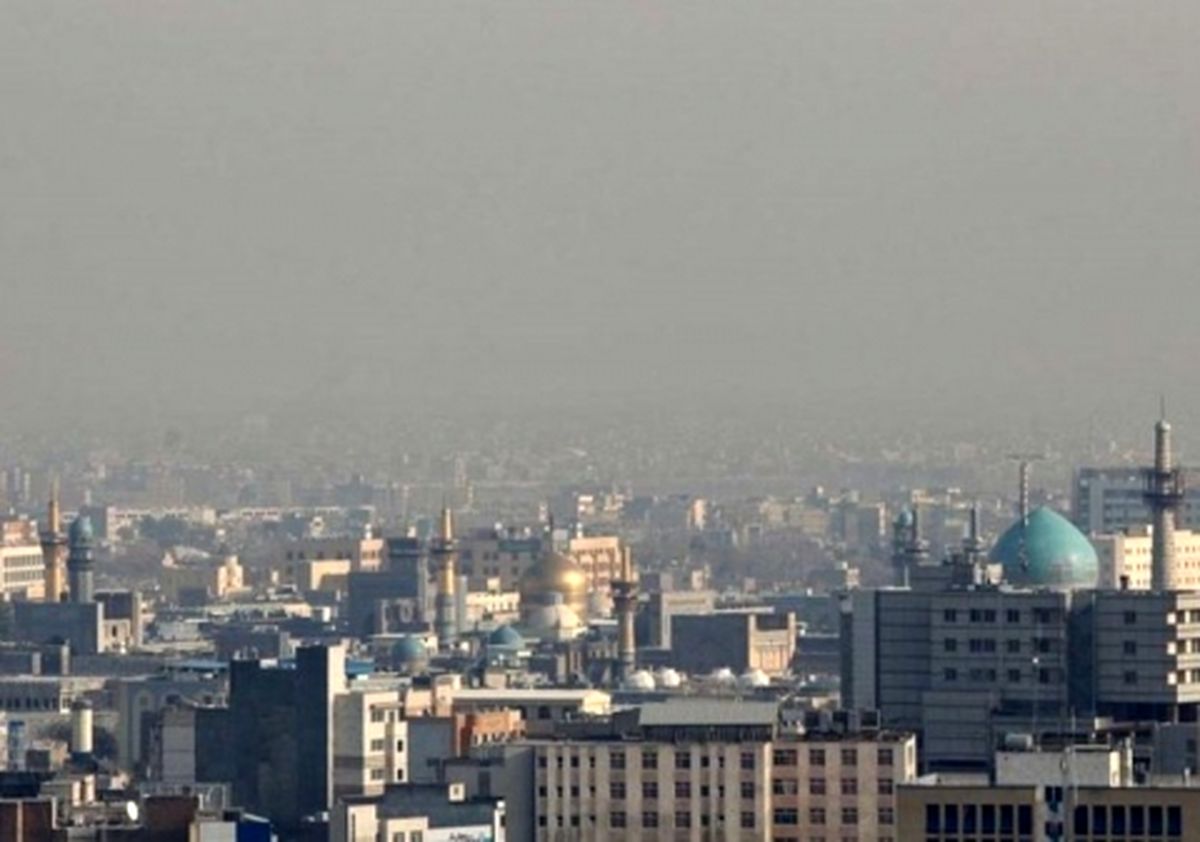 غلظت آلاینده‌ها در مشهد نسبت به روز گذشته افزایش یافت