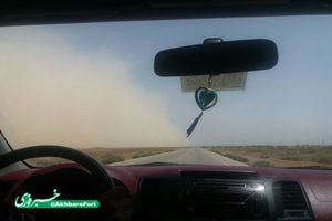 طوفان شن و گرد و خاک در خوزستان + تصویر