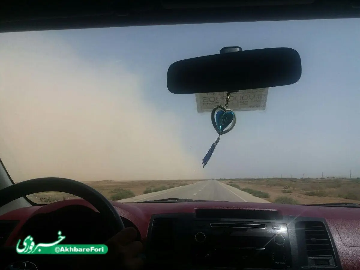 طوفان شن و گرد و خاک در خوزستان + تصویر