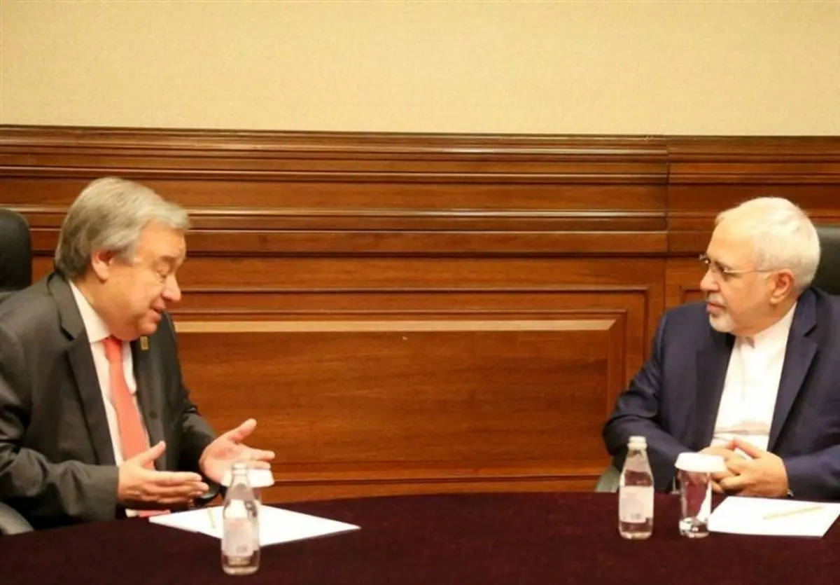 نامه ظریف به گوترش درباره تحریم‌های یکجانبه آمریکا علیه ایران