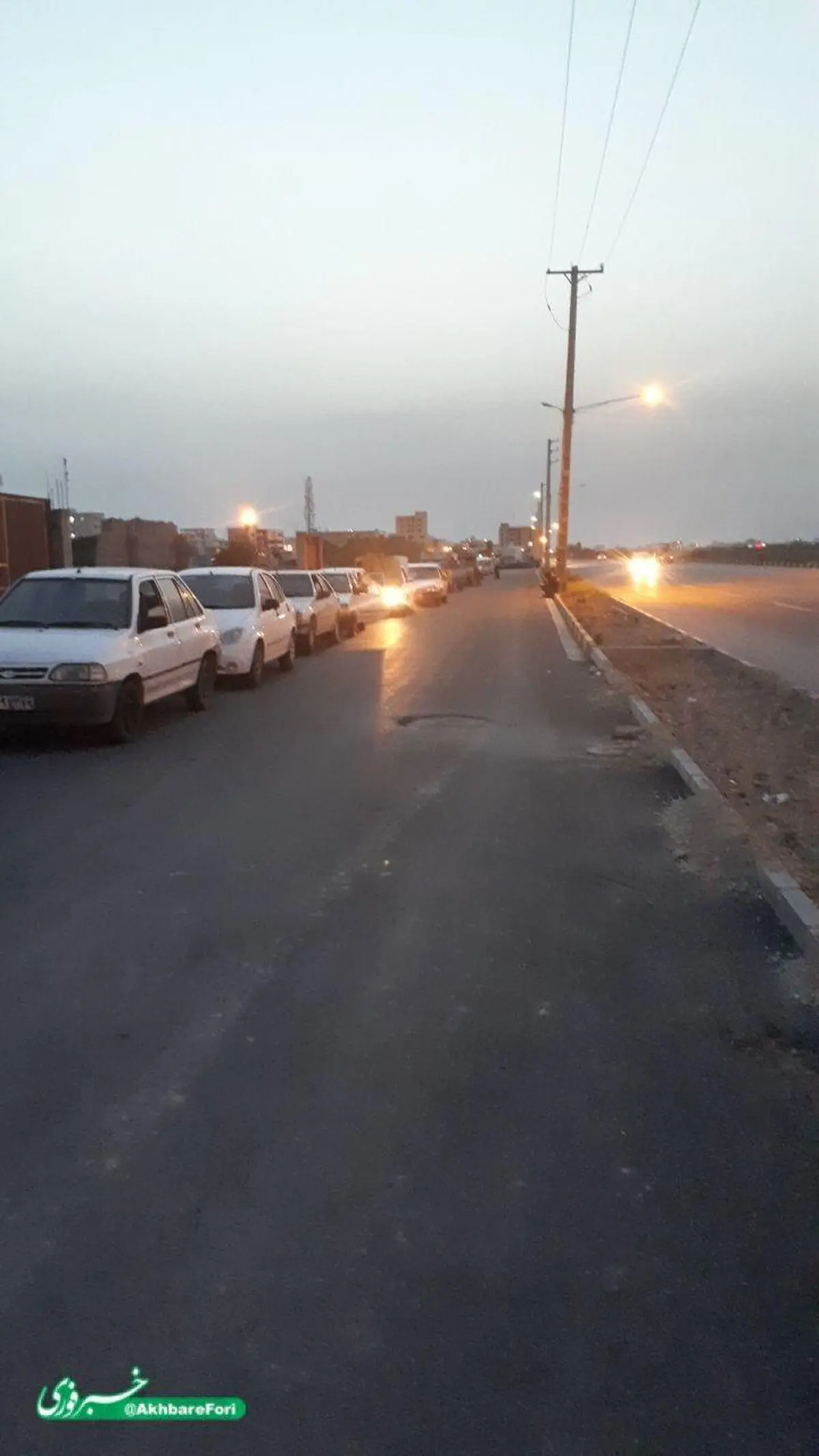 تعطیلی پمپ بنزین به بهانه افطار در عسلویه + تصویر