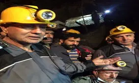 روحانی در معدن زمستان یورت، ربیعی در عمق 1400 متری