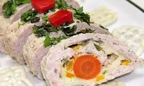 رولت مرغ، غذایی کم کالری و خوش طعم