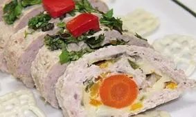 رولت مرغ، غذایی کم کالری و خوش طعم