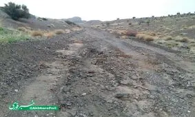 راه روستای خواجگی به هویگان شهرستان خوسف خراب است+ تصویر