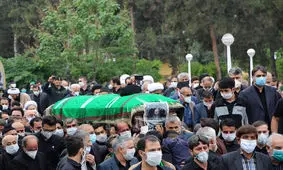 پیکر آیت‌الله قدمی در گرگان به خاک سپرده شد / عکس