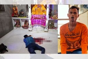 مرد هندی برای خلاصی از کرونا زبان خود را قربانی خدایش کرد