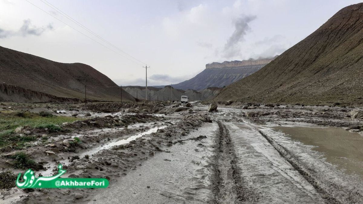 خراب بودن جاده روستای قره تکان کلات نادری + تصویر