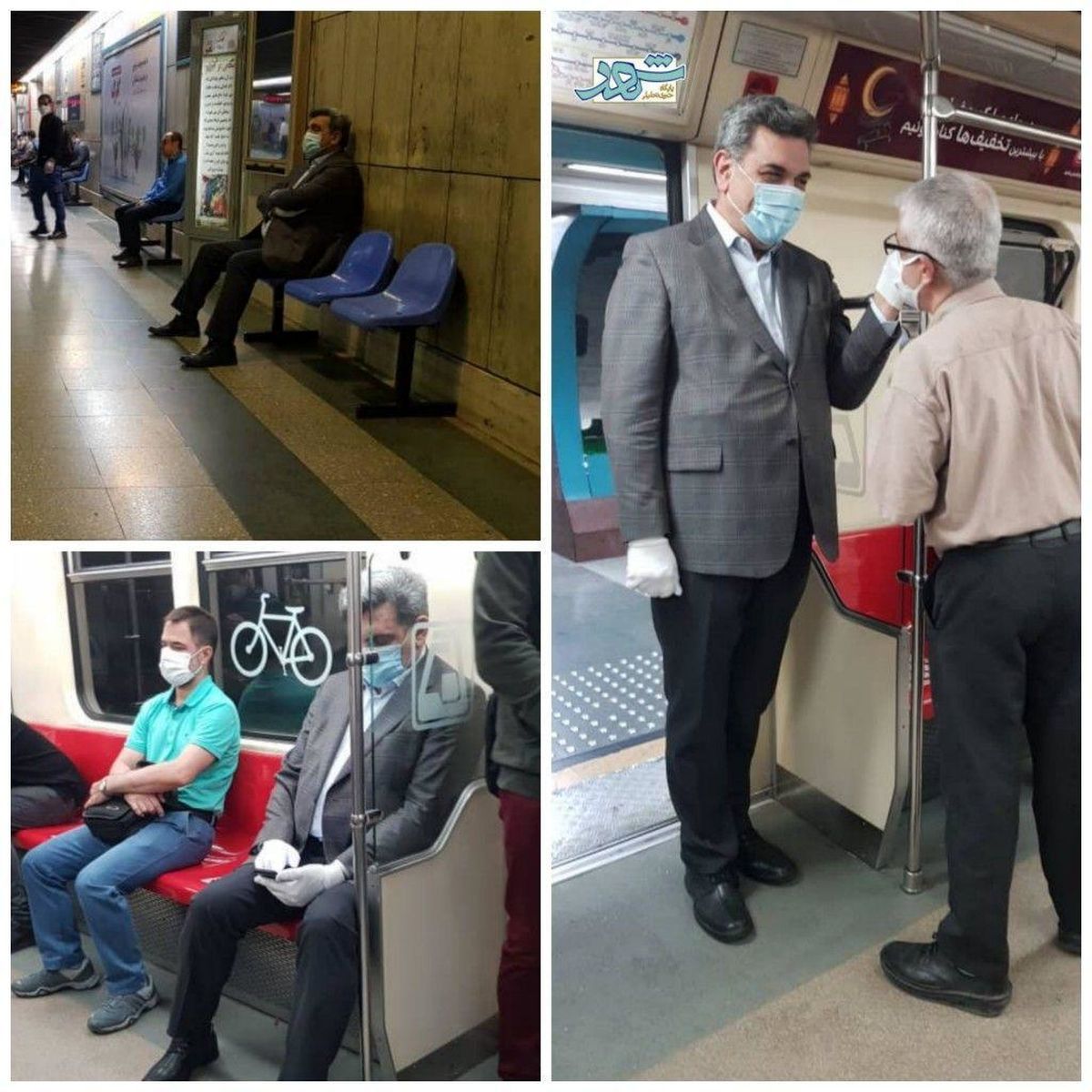 در ادامه کمپین سه شنبه های بدون خودرو؛ شهردار تهران با مترو به محل کار خود رفت