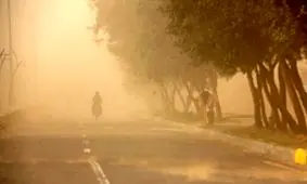 غلظت ۷۳ برابری ریزگردها ادارات فهرج را به تعطیلی کشاند