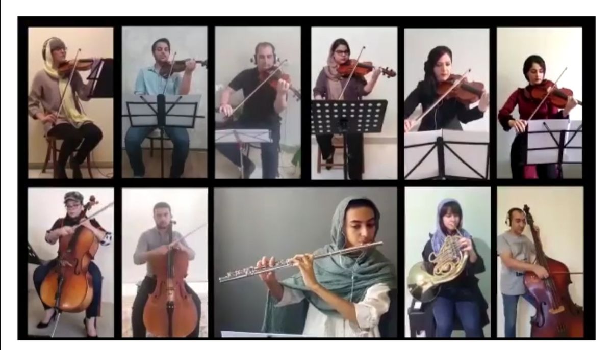 اجرای زیبای گروه کُر تهران در دوران کرونا