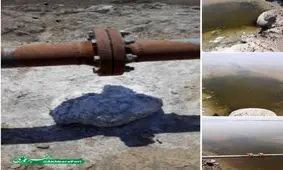 ورود فاضلاب به تالاب میقان+ تصاویر