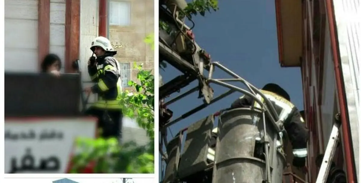 سقوط بانوی جوان از یک ساختمان