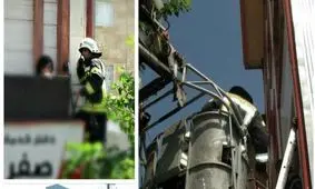 سقوط بانوی جوان از یک ساختمان