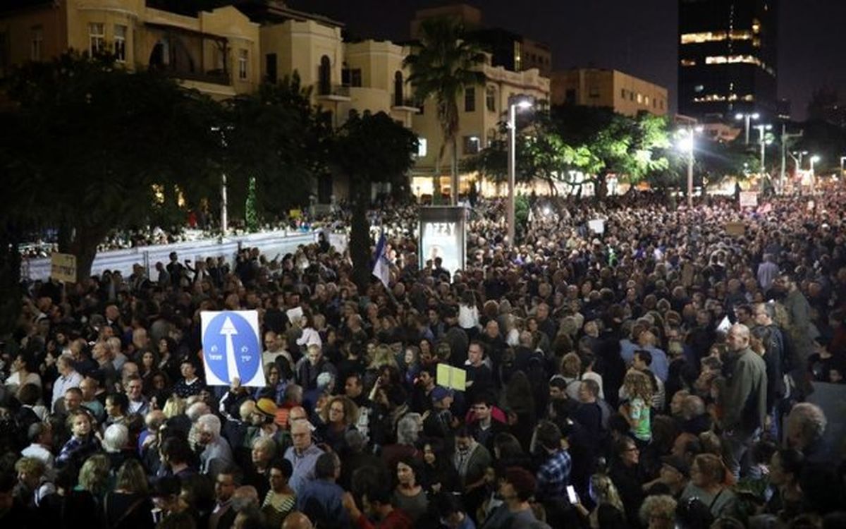 تظاهرات در اسرائیل علیه نتانیاهو و دولتش