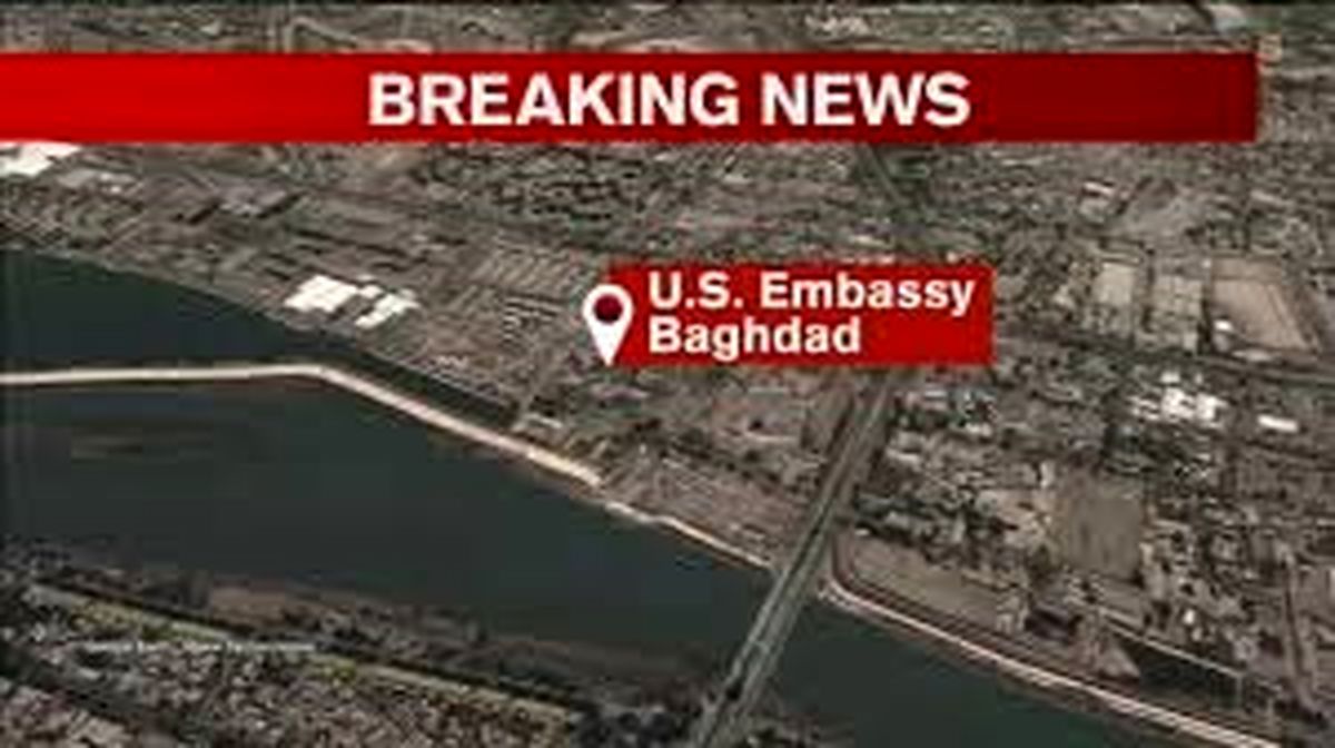 برخورد موشک در نزدیکی سفارت آمریکا در بغداد
