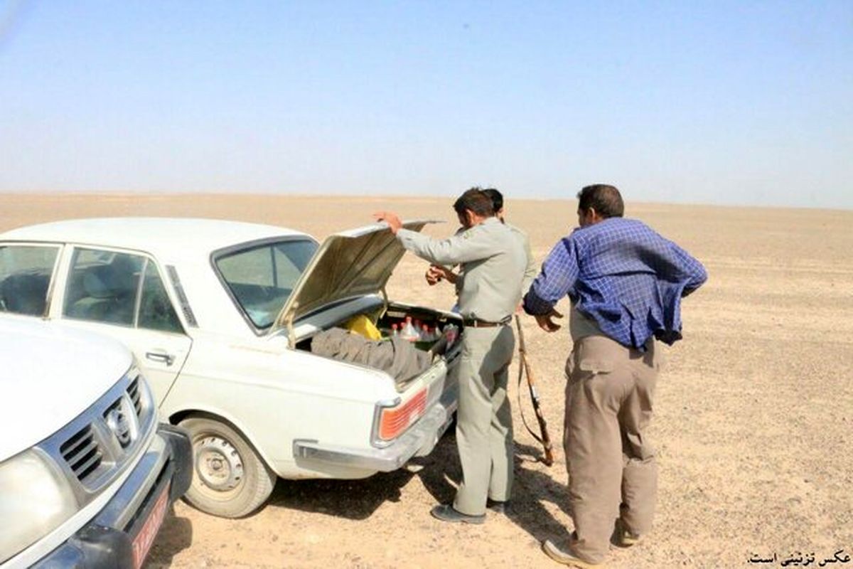 دستگیری شکارچی در منطقه شکار ممنوع سماچ چابهار