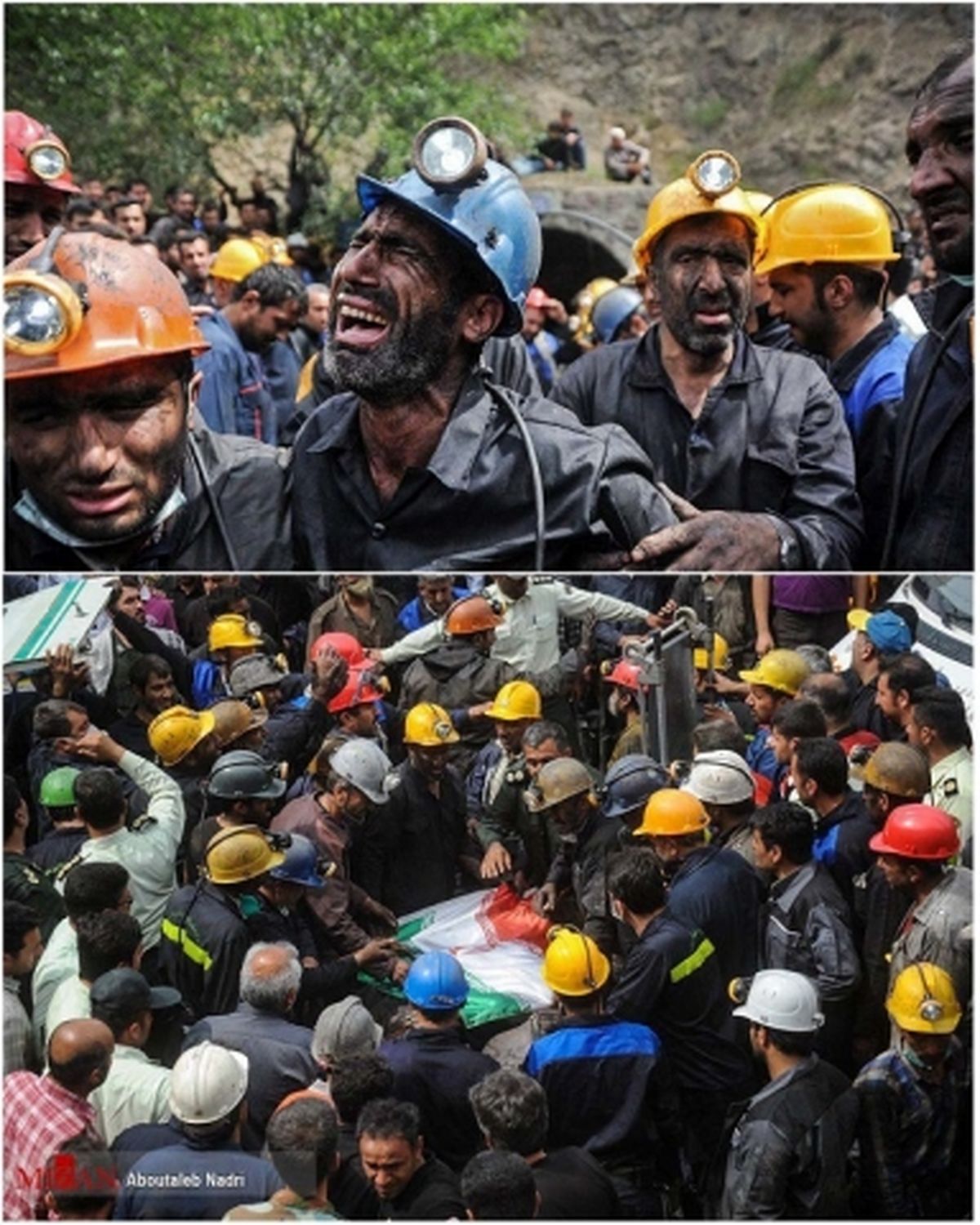 وداع با معدنچیان حادثه یورت به روایت تصویر