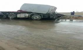 مرگ راننده تریلی در تصادف با خودرو پراید