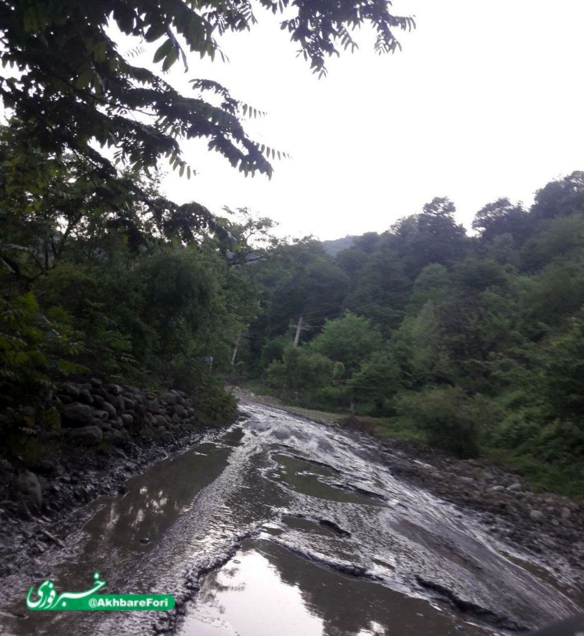 وضعیت نامناسب جاده روستای نعلبند به کیش دیبی + تصویر