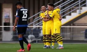 پیروزی پُر گل دورتموند مقابل پادربورن/ صعود مونشن گلادباخ به رتبه سوم بوندسلیگا