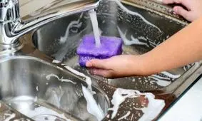سینک ظرفشویی را ضدعفونی کنید