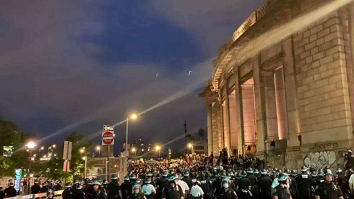 نیروهای امنیتی شرکت مخوف بلک واتر در خیابان‌های آمریکا+عکس