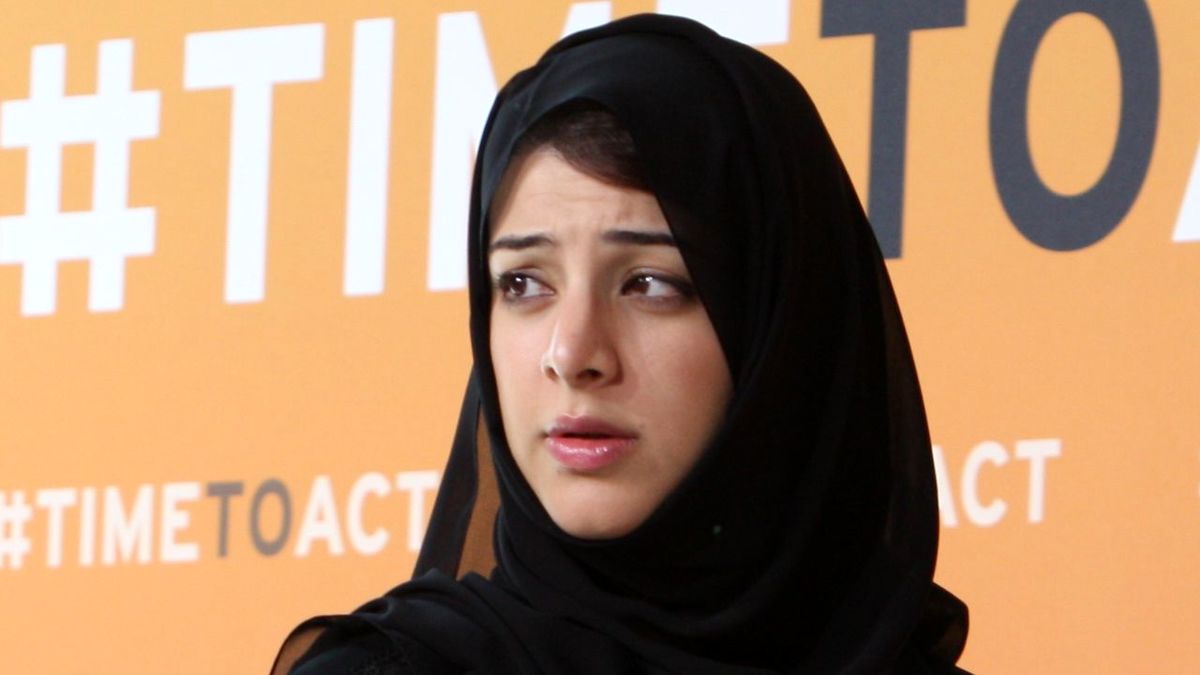 حضور سر زده فرزند خانم وزیر در امارات در یک ویدیو کنفرانس
