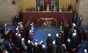 فیلم دیده نشده از جلسه استعفای آیت‌الله منتظری