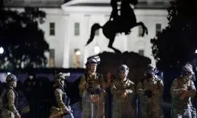 نیرو‌های ارتش آمریکا از واشنگتن به پادگان‌ها برگشتند