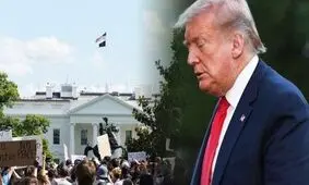 ترامپ: فقط برای مدت کوتاهی به پناهگاه کاخ سفید رفتم