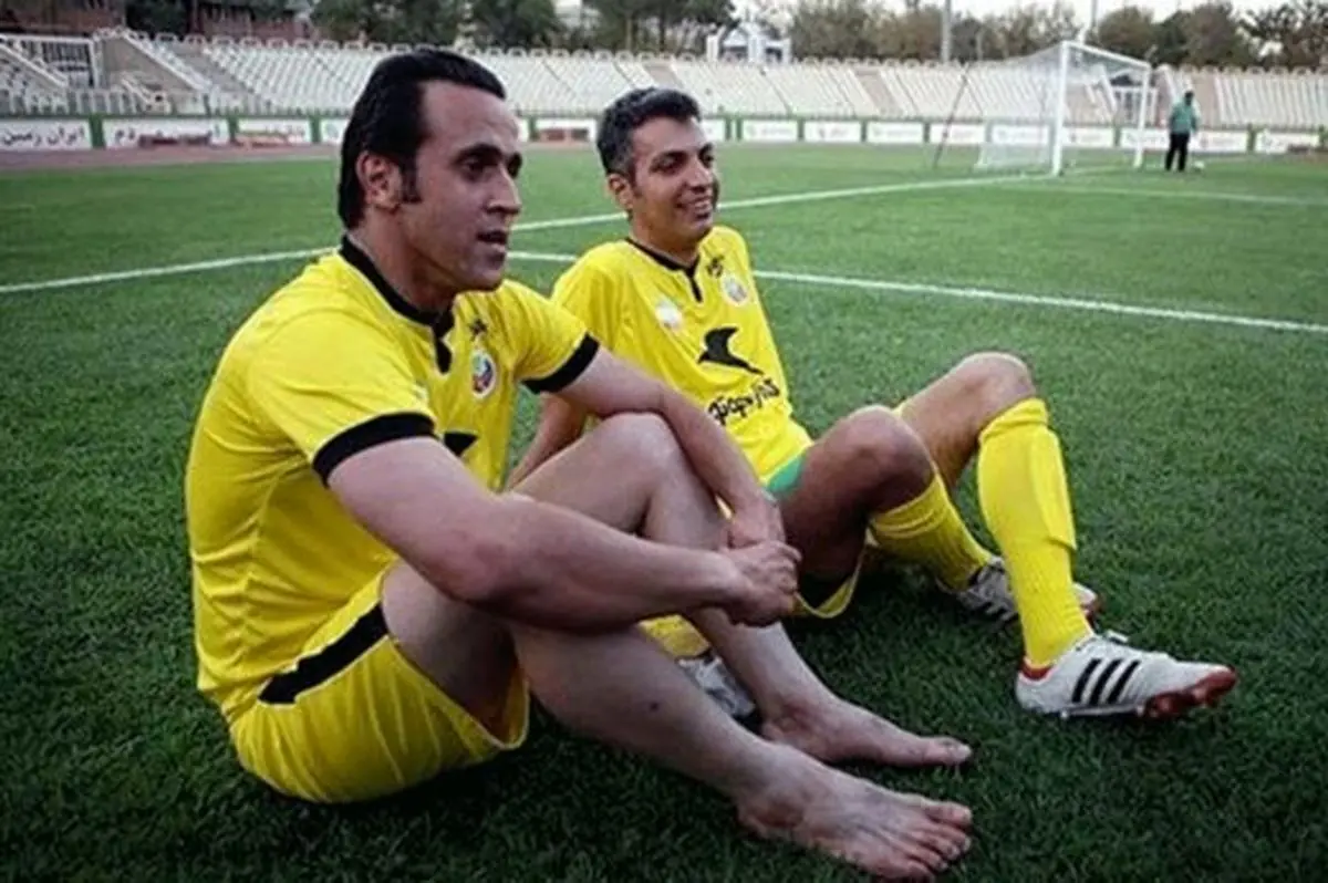 حضور علی کریمی در تمرین تیم عادل فردوسی‌پور/عکس