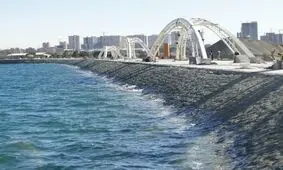 آتش سوزی در محوطه سبز روبروی دریاچه خلیج فارس