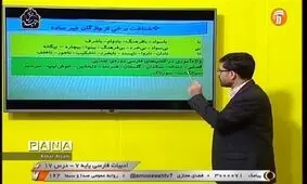 کلاس‌های درسی دانش‌آموزان در تلویزیون؛ یکشنبه ۱۸ خرداد