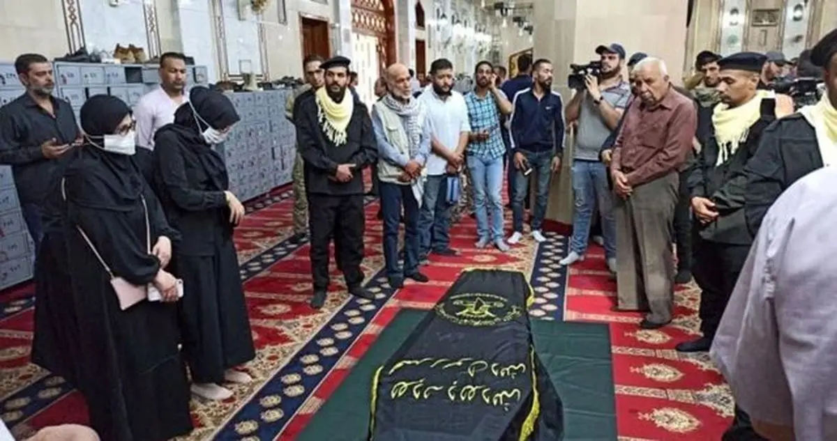 پیکر رمضان عبدالله در اردوگاه یرموک سوریه به خاک سپرده شد