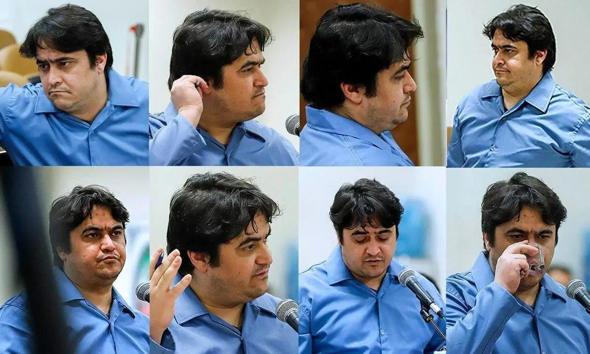 آخرین جلسه دادگاه روح الله زم، در حال برگزاری است