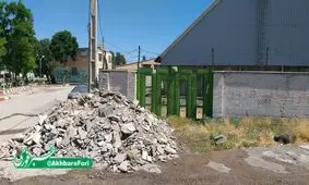 مسدود شدن درب اضطراری انبار مکانیزه غله + تصویر