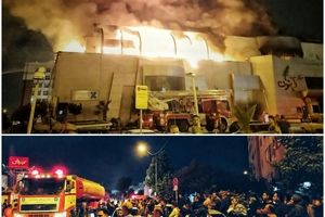 آتش‌سوزی گسترده بامدادی در مرکز تجاری زیتون + تصاویر