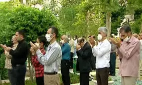اقامه نماز عید فطر در سراسر کشور با رعایت فاصله اجتماعی / فیلم