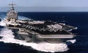 مانور نظامی آمریکا در آب‌های خلیج فارس