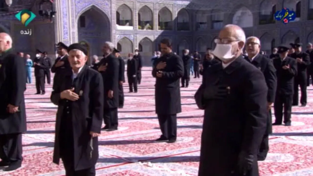 فیلم| حال و هوای حرم امام رضا(ع) در روز عید سعید فطر