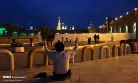 فیلم/ مراسم شکرانه بازگشایی حرم مطهر رضوی