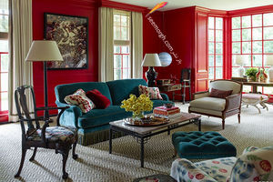 رنگ قرمز چگونه در دکوراسیون داخلی خانه تان جادو می کند؟