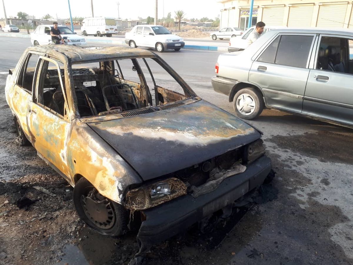 انفجار وحشتناک خودرو در بندر امام خمینی