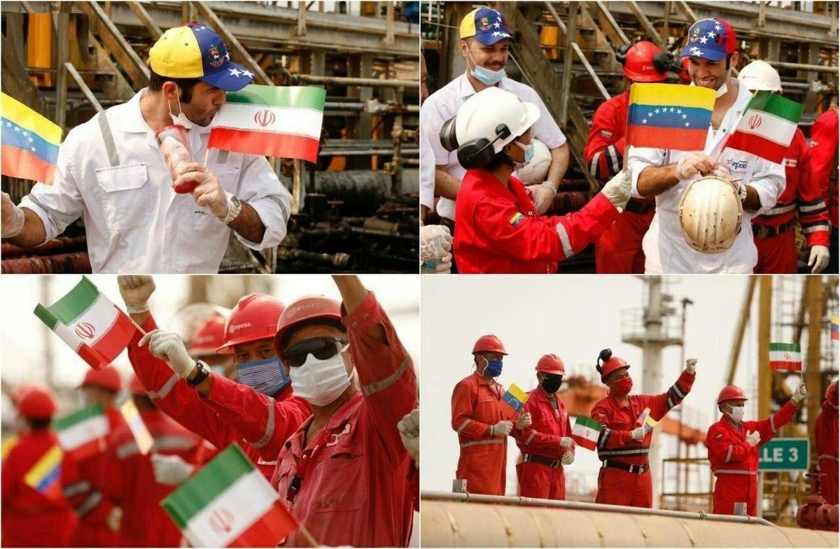 خوش‌آمدگویی کارگران«اِل‌پالیتو» به سرنشینان نفتکش «فورچون»