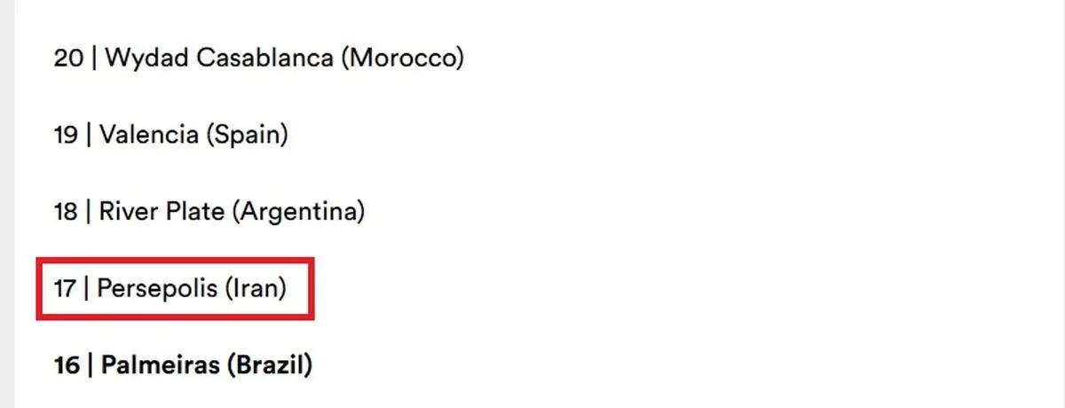 هواداران پرسپولیس در میان برترین‌های جهان