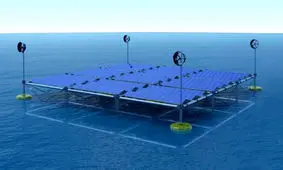 توسعه پلتفرم شناور اقیانوسی برای تولید برق از امواج، باد و خورشید